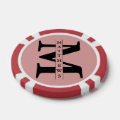 Persoonlijk Monogram en Naam Poker Chips (Enkel)