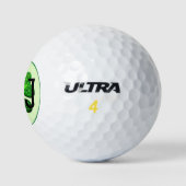 Persoonlijk monogram geluksbrenger vierbladige kla golfballen (Logo)