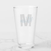 Persoonlijk monogram glas (Achterkant)