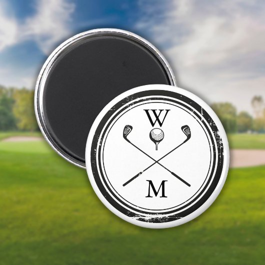 Persoonlijk Monogram Golf Magneet