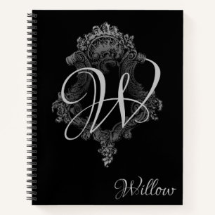 Persoonlijk monogram initiaal notitieboek