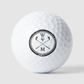 Persoonlijk monogram klassieker  golfballen (Voorkant)
