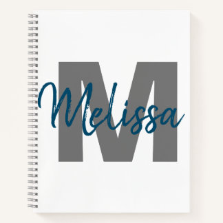 Persoonlijk monogram notitieboek