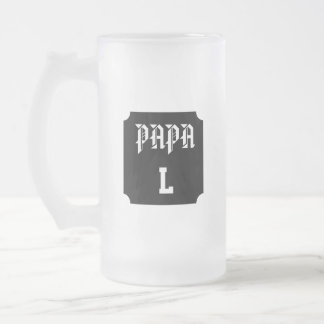 Persoonlijk monogram papa matglas bierpul