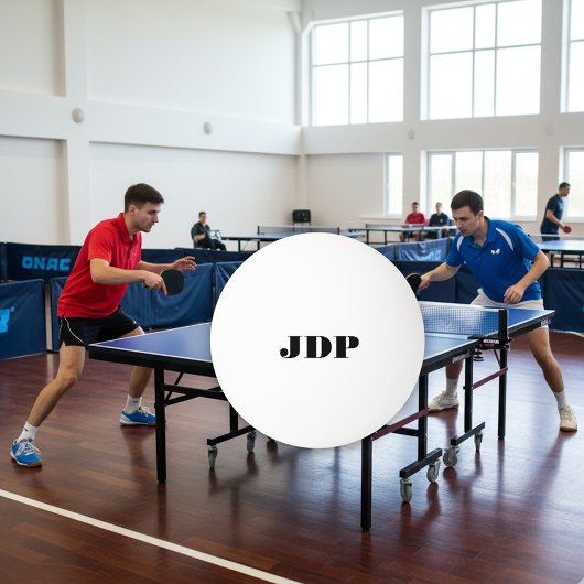 Persoonlijk monogram pingpongballen