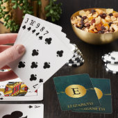 Persoonlijk Monogram Pokerkaarten (Insitu)
