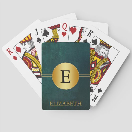 Persoonlijk Monogram Pokerkaarten (Achterkant)