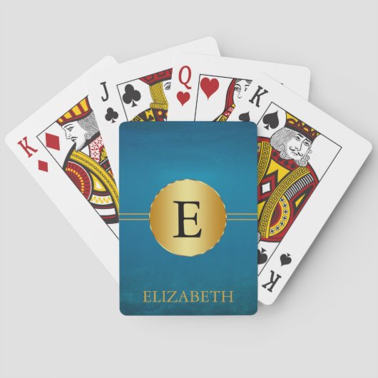 Persoonlijk Monogram Pokerkaarten (Achterkant)