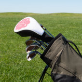 Persoonlijk Monogram Roze Golfheadcover (Insitu)
