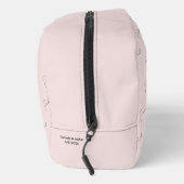 Persoonlijk monogram roze toilettasje (Rechts)