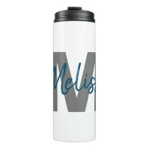 Persoonlijk monogram thermosbeker