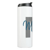 Persoonlijk monogram thermosbeker (Gedraaid links)
