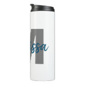 Persoonlijk monogram thermosbeker (Geroteerd rechts)
