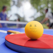 Persoonlijk Monogram Trouwfeest Pingpongballen