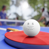 Persoonlijk Monogram Trouwfeest Pingpongballen