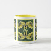 Persoonlijk monogram Uw initiële naam Mullein Mok (Midden)