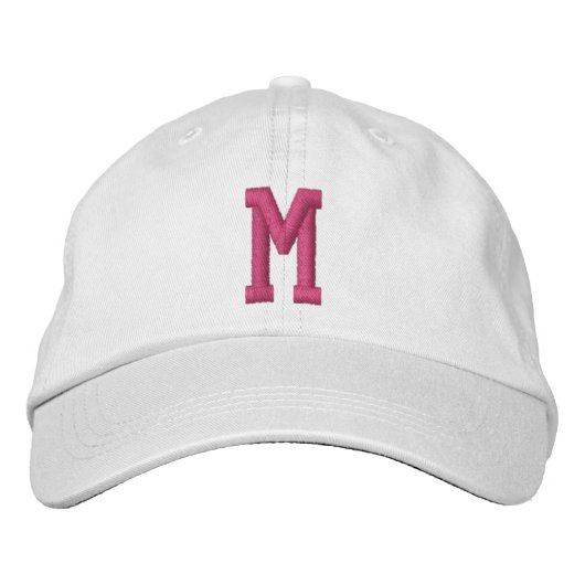 Persoonlijk Monogram Vet Initiaal Geborduurde Pet (Voorkant)