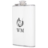 Persoonlijk Monogram Vos En Golfbal Heupfles (Links)