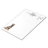 Persoonlijk monogram waterverf Duitse herder Notitieblok (Schuin)