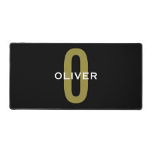 Persoonlijk Monogram Zwart Goud Wit Naam