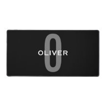 Persoonlijk Monogram Zwart Grijs Wit Naam