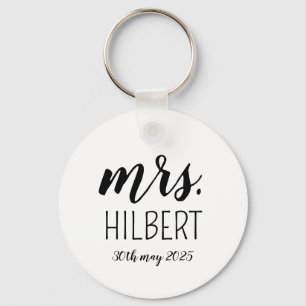 Persoonlijk Mr en Mrs bruiloftsfeest – Aangepast H Sleutelhanger