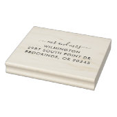Persoonlijk Mr en Mrs Script Retouradres Rubberstempel (Stempel)