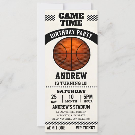 Persoonlijk MVP verjaardagsviering ticket Kaart (Voorkant)