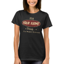 Persoonlijk Naam Ding T-shirt, Aangepaste Familien
