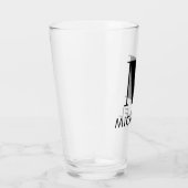 Persoonlijk naam monogram geschenkglas glas (Rechts)