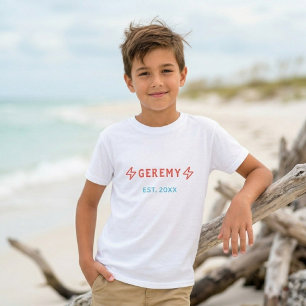 Persoonlijk naam T-shirt voor tieners Unisex