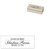 Persoonlijk naamadres rubberstempel (Gestempeld)