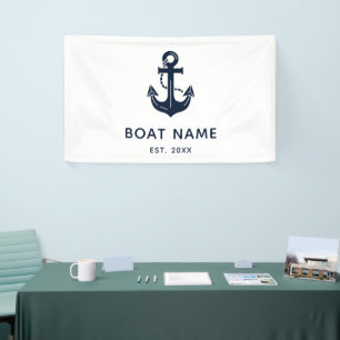 Persoonlijk Naamanker Bootsnaam Spandoek