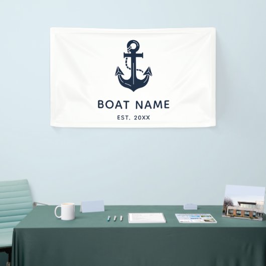 Persoonlijk Naamanker Bootsnaam Spandoek (Beurs)