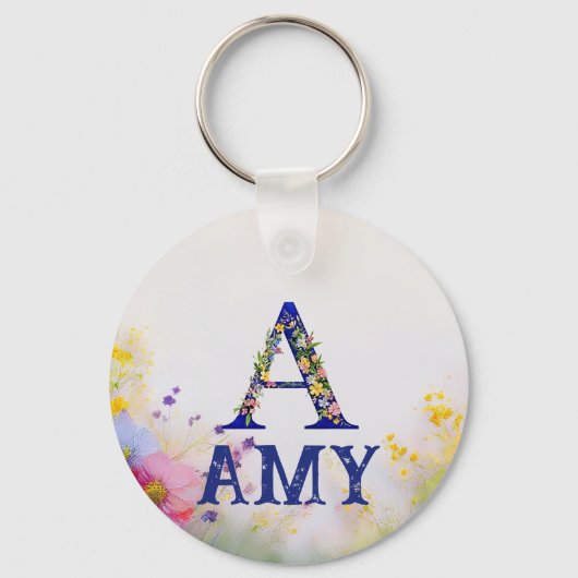 Persoonlijk naamcadeau - AMY Sleutelhanger (Voorkant)