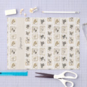 Persoonlijk naammonogram tissuepapier op maat (Craft)