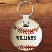 Persoonlijk naamnummer Baseball Sleutelhanger (Voorkant)
