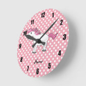 Persoonlijk naampaard ronde klok (Hoek)