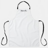 Persoonlijk naamscript Volledig bewerkbare kleuren Schort (Voorkant)