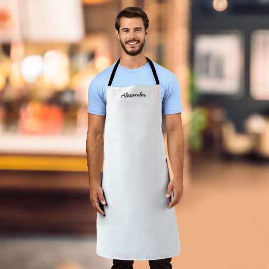 Persoonlijk naamscript Volledig bewerkbare kleuren Schort