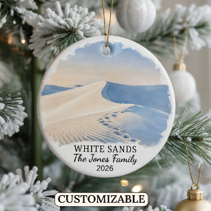 Persoonlijk National Park White Sands, New Mexico Keramisch Ornament