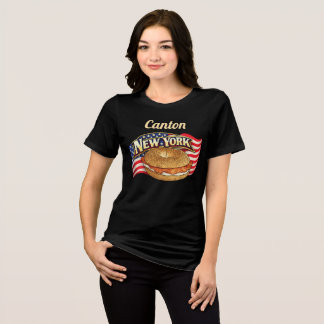 Persoonlijk New York Dames Bella+Canvas Donker Tri-Blend Shirt