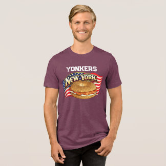 Persoonlijk New York Heren Bella+Canvas Donker Tri-Blend Shirt