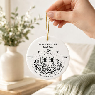 Persoonlijk Nieuw Thuis | Eerste Thuis Aandenken Keramisch Ornament