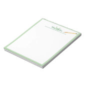 Persoonlijk notitieblok met monogram en potlood vo (Gedraaid)