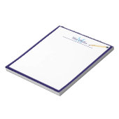 Persoonlijk notitieblok met monogram en potlood vo (Gedraaid)