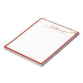 Persoonlijk notitieblok met monogram en potlood vo (Gedraaid)