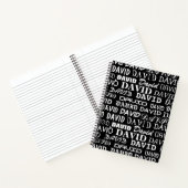 Persoonlijk notitieboek met typografie naamafdruk (Binnen)
