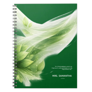 Persoonlijk notitieboekontwerp voor de dag van de notitieboek