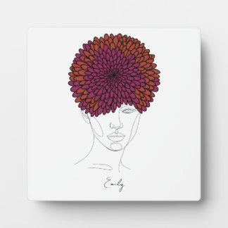 Persoonlijk november geboortebloem portret fotoplaat